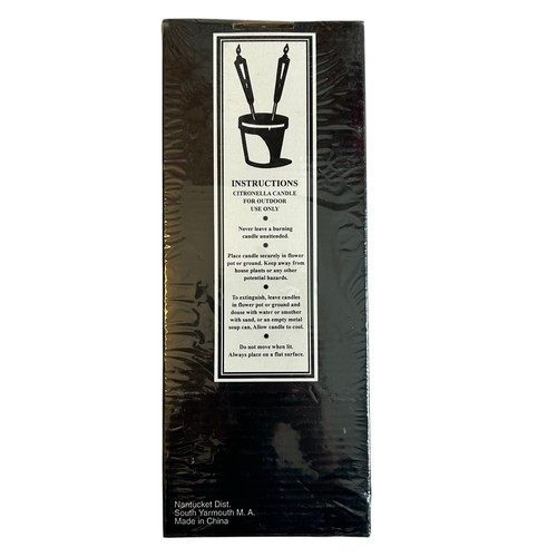 Citronella Scented Candles USA Flag Themed Mini Garden Torches 4 Pk New In Box - Picture 4 of 4