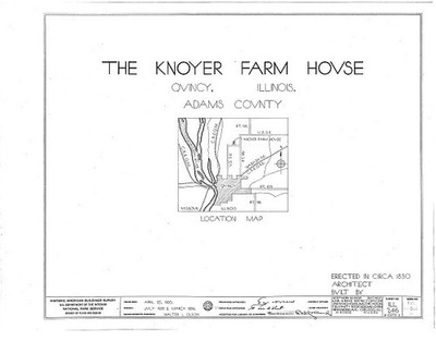 Knoyer Farmhouse,Quincy,Adams County,IL,Illinois,HABS,Historical Survey,3