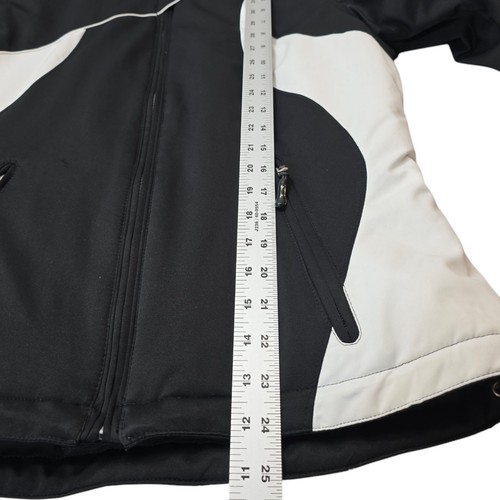 OBERMEYER Womens Ski Snow Snowboard Jacket Ladies 10 Black White No Hood - Picture 19 of 22