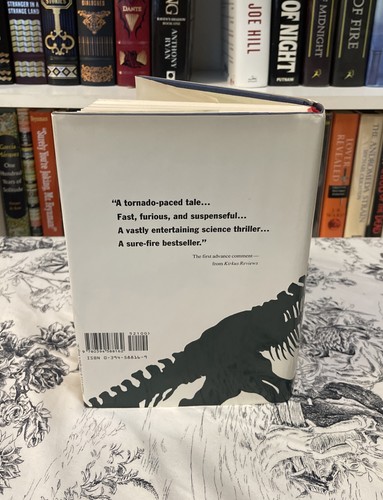 Jurassic Park - Michael Crichton (1990, Hardcover) First Edition/Late Print, VG+ - Picture 2 of 17