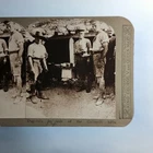 WW1 Military Stereoview C1916 Real Photo Turkey Gallipoli A Hillside Dugout