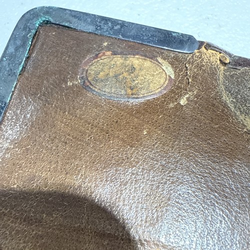 Antike ägyptische Revival Geldbörse - Pharao Medaillons - wie besehen - um 1900 Leder - Bild 5 von 13