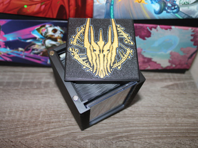 Sauron themed MTG Deck Case, Card Case, Card Box, Magic