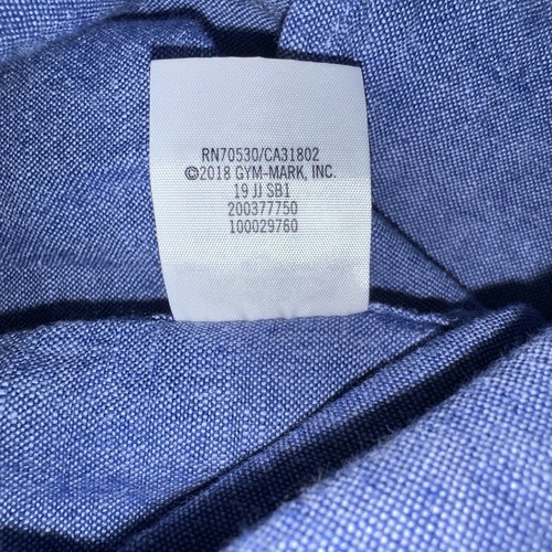 Janie and Jack Linen Cotton Button Up Shirt Chambray Blue Prep Nautical Coastal - Picture 9 of 9