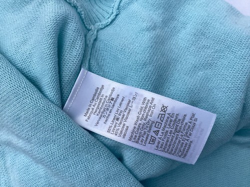 J Crew Linen Blend Pullover S Sweater Small Blue Womens S - Picture 6 of 15