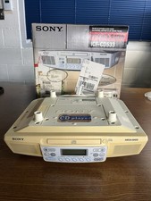 Sony ICF-CD533 Kitchen Clock Radio CD Player Mega Bass AM/FM -Tested