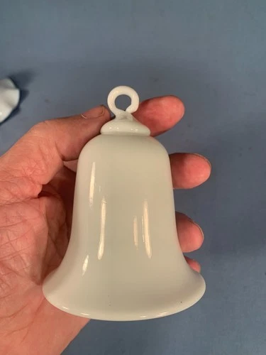 Victorian Milk Glass Oil Lamp Smoke Bell  Smokebell c1890s