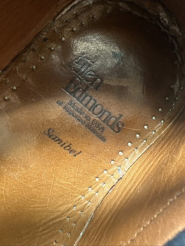 Allen Edmonds SANIBEL Black Leather Loafers Size 10.5D W/Dust Shoe Bag PreOwned - 第 20/23 張圖片