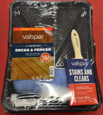 Valspar 4 Piece Paint Kit Decks & Fences-**Open Box**