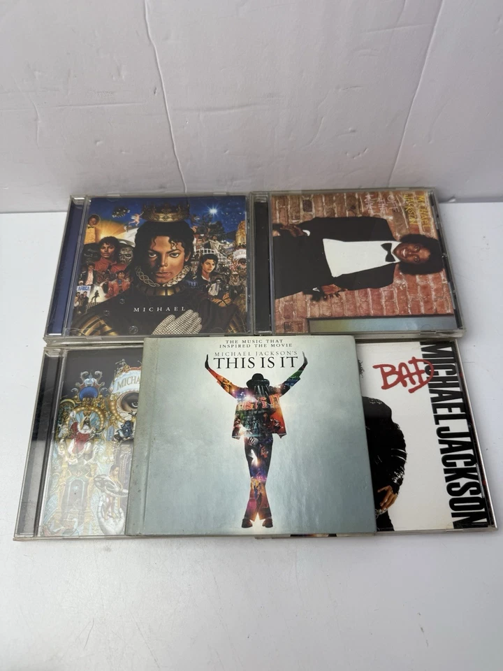 Michael Jackson Cd Lot Of 7. This Is It Off The Wall Micheal Dangerous Foto 4 de 4