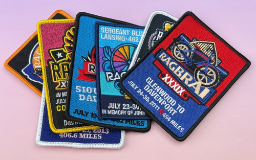 COLECCIÓN DE PARCHES RAGBRAI Des Moines Iowa Ciclismo Ciclismo - Lote de 8 Parches - Imagen 10 de 10