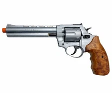 Movie Replica Zoraki Silver 6 Barrel With Wood Grips Classic Style