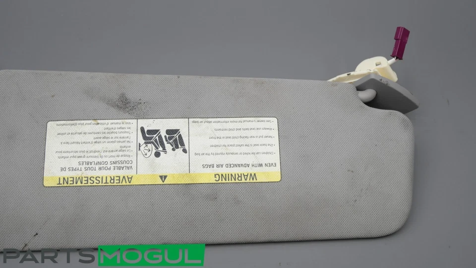 10 11 12 13 14 15 16 17 BMW 535i 550i GT Parasol Izquierdo Conductor Parasol Gris Fabricante de Equipo Original Foto 2 de 4