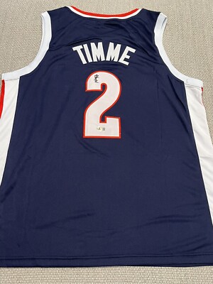 BECKETT COA DREW TIMME Autographed Gonzaga Bulldogs