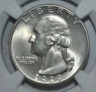 1939 Washington Quarter MS65 NGC