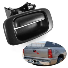 For 1999-2006 Chevy GMC Silverado Sierra Rear Tailgate Handle & Bezel Set Black