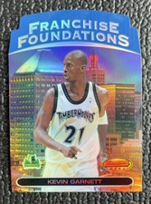 🔥KEVIN GARNETT 1999-00 BOWMAN'S BEST FRANCHISE FOUNDATIONS DIE-CUT REFRACTOR!🔥