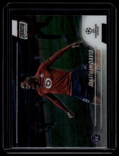 2021-22 Stadium Club Chrome UEFA Champions League #83 Jonathan David - Picture 1 of 2