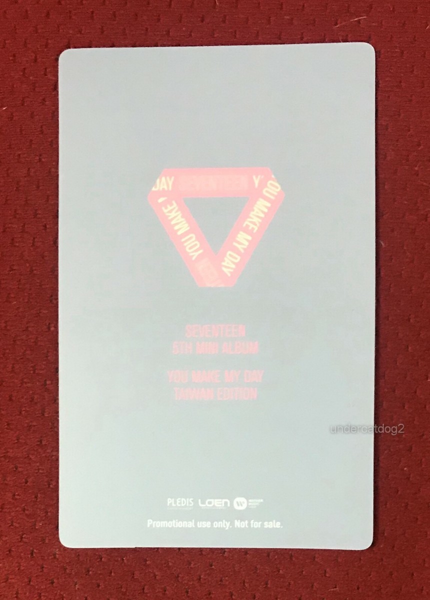SEVENTEEN YOU MAKE MY DAY Taiwan Promo photo card (JEONGHAN ver