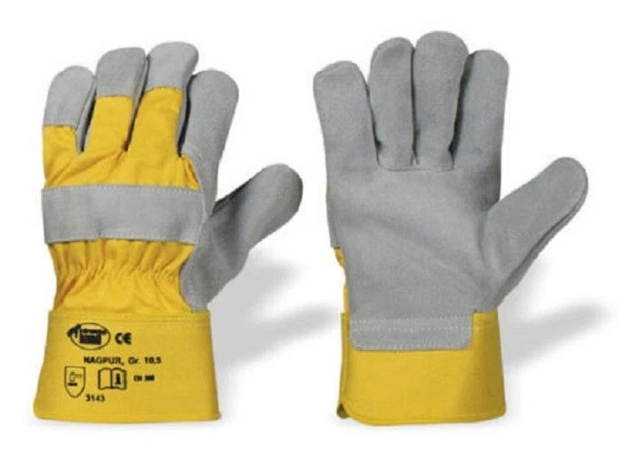 Rindspaltleder Arbeitshandschuhe Stronghand Nagpur Handschuhe Größe 10,5 NEU  - Bild 3 von 3