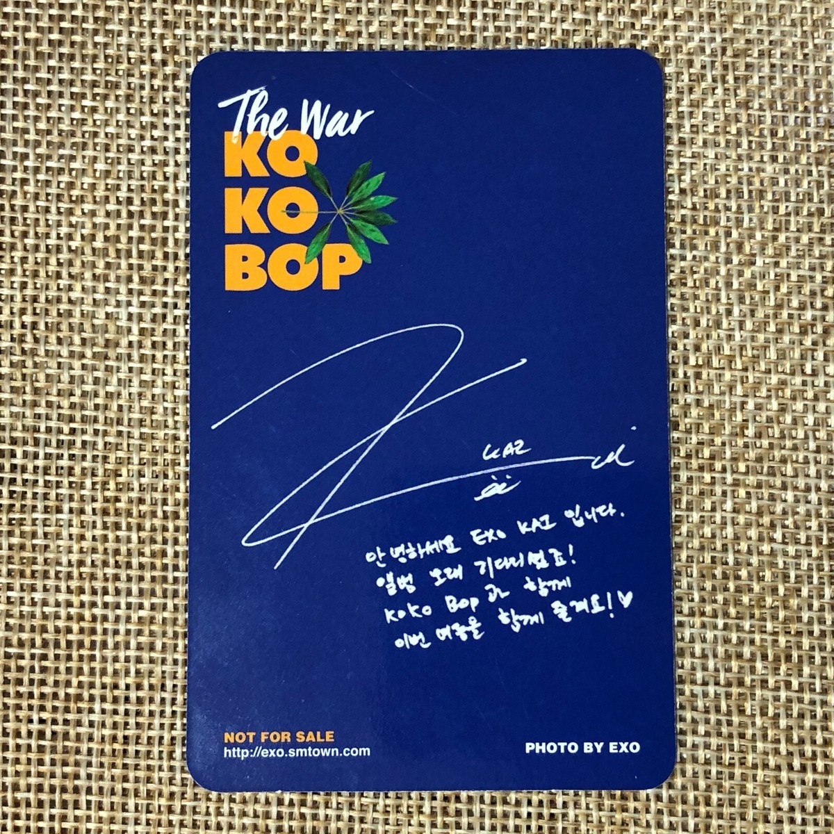 EXO / THE WAR KOKO BOP サイン会 全メンバー 直筆サイン EXO / THE WAR KOKO BOP サイン会 全メンバー 直筆サイン - メルカリ