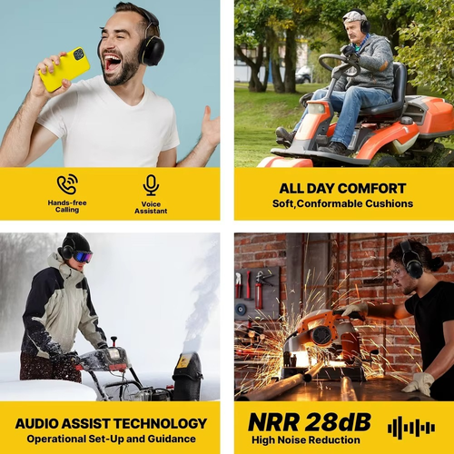 Shooting Earmuff Connect Protezione Udito con Tecnologia Bluetooth 28dB NRR - Foto 4 di 16