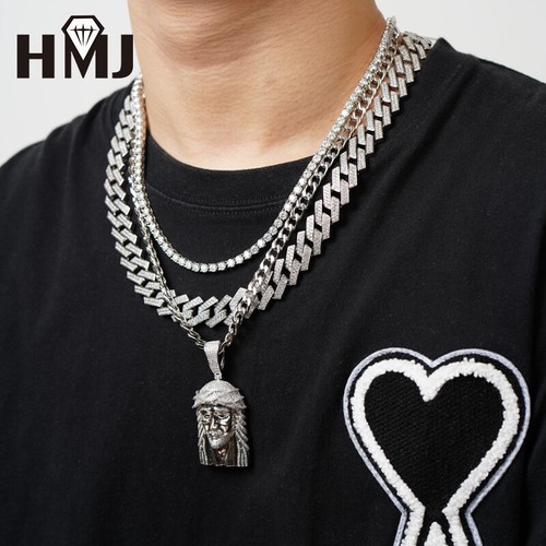8-12mm D MOISSANITE Real Miami Cuban Link Bracelet /Chain 925 Silver Pass Tester - Picture 9 of 15