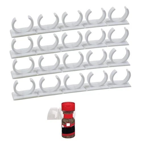 Spice Herb Jar Rack Hold Kitchen Door Storage Organiser Wall Bottle Holder - Picture 4 of 9