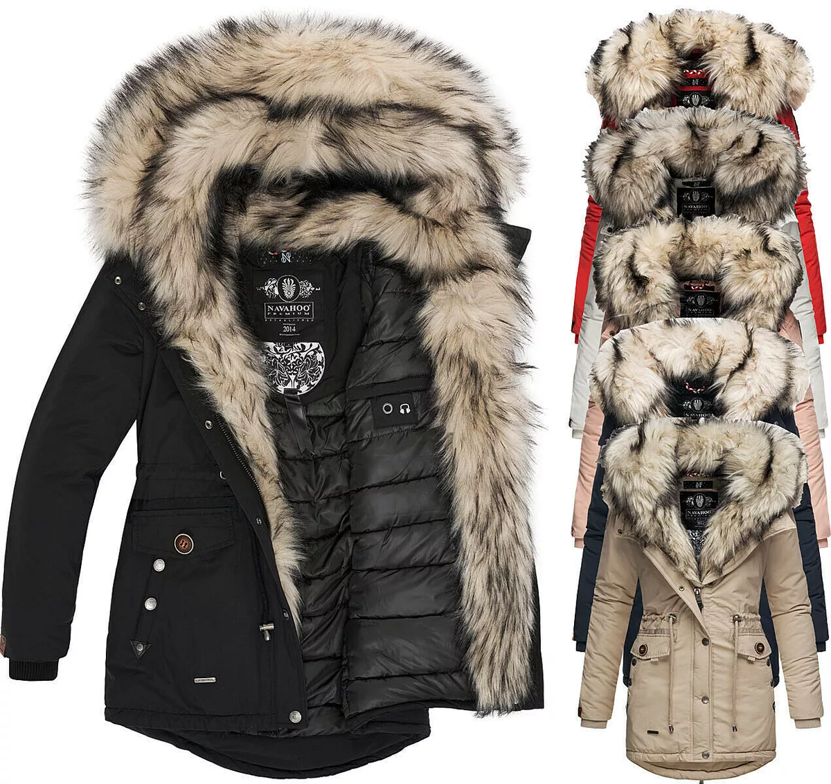 warm Sweety | Parka eBay Damen FVSH Mantel 2in1 Navahoo Jacke Winter sehr Winterjacke