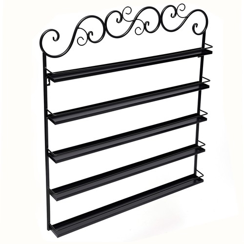 Estante organizador de exhibición montado en la pared soporte metal 5 niveles OFERTA - Imagen 10 de 17