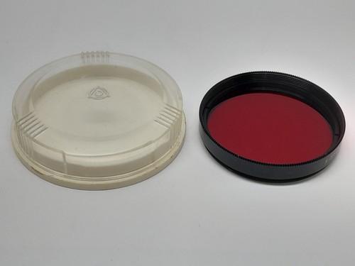 GENUINE 52mm VERY CLEAN RED FILTER IN ITS CASE FOR THE 2/58 44M-4 HELIOS LENS - Picture 3 of 7