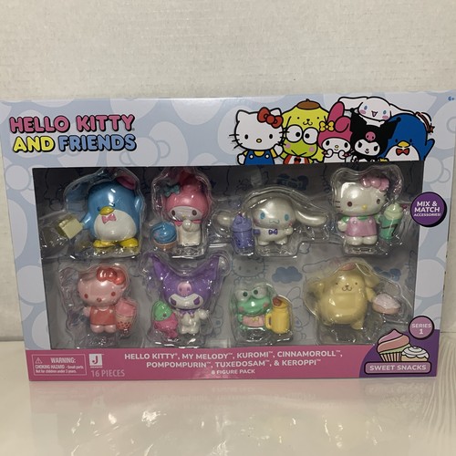 Confezione 8 Figurine Hello Kitty And Friends SWEET SNACKS Sanrio 2024 NUOVE - Foto 3 di 8