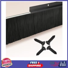 8-Pack Garage Door Brush Seal Black Bottom Sweep Roll-Up Door Stripping 2.80