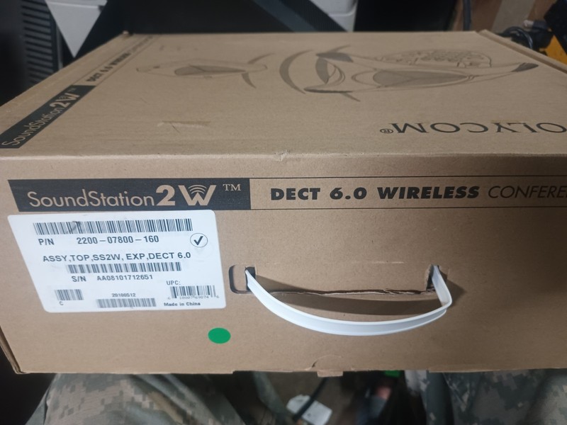 NEW Polycom SoundStation 2W DECT 6.0 Wireless Conference Phone 2200-07880-160