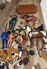 VTG LOT Marx Toys “Best Of The West” Johnny 4 People, 2 Horses, accessories Case