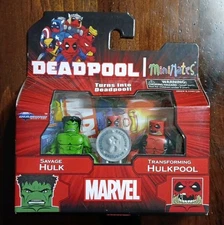 Minimates MARVEL "SAVAGE HULK & TRANSFORMING HULKPOOL"