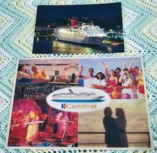 First Carnival Original Jubilee 1986 to 2004 Cruise Ship Official Photo & Holder