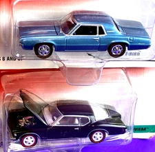 Johnny White Lightning 71 Buick Riviera & 67 T-Bird Detailed Adult Collector PP