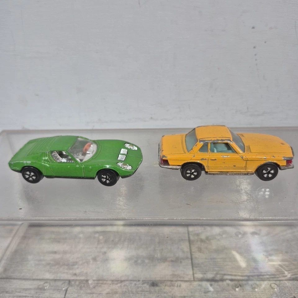 Lot of 10 Vintage Playart Cars Lambo Porsche Alfa Romeo Mercedes Jaguar Fiat - Image 2 of 4