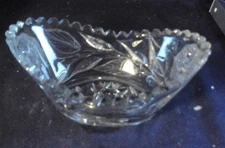 ABP Irving White Rose relish pickle 6" oval bowl  A4