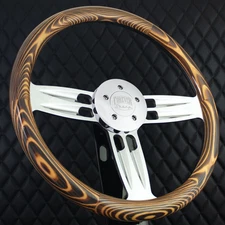 Forever Sharp 18" Aluminum Steering Wheel Big Rig Wood Freightliner 2007+ T06