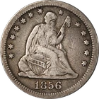 1856-O Seated Liberty Quarter