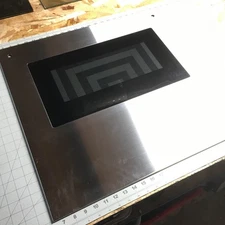 Thermador CMT227 Upper Door Outer Panel  Stainless 00142715 14-37-055-51 142715