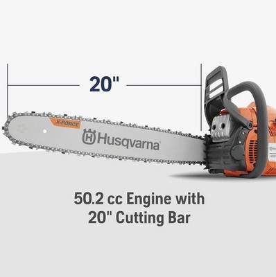 Husqvarna 450 Rancher 50.2-cc 2-cycle 20-in Gas Chainsaw With Free Bonus