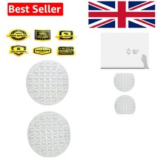 Durable White Rubber Suction Soap Holder - 2 Pack for Kitchen & Bathroom Use