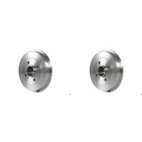2X ATE Bremstrommeln 203Mm Hinten Passend FüR CitroËN Saxo Peugeot 106 206 206+