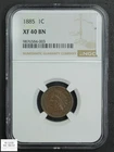 1885 Indian Head Copper Cent 1C NGC XF 40 BN