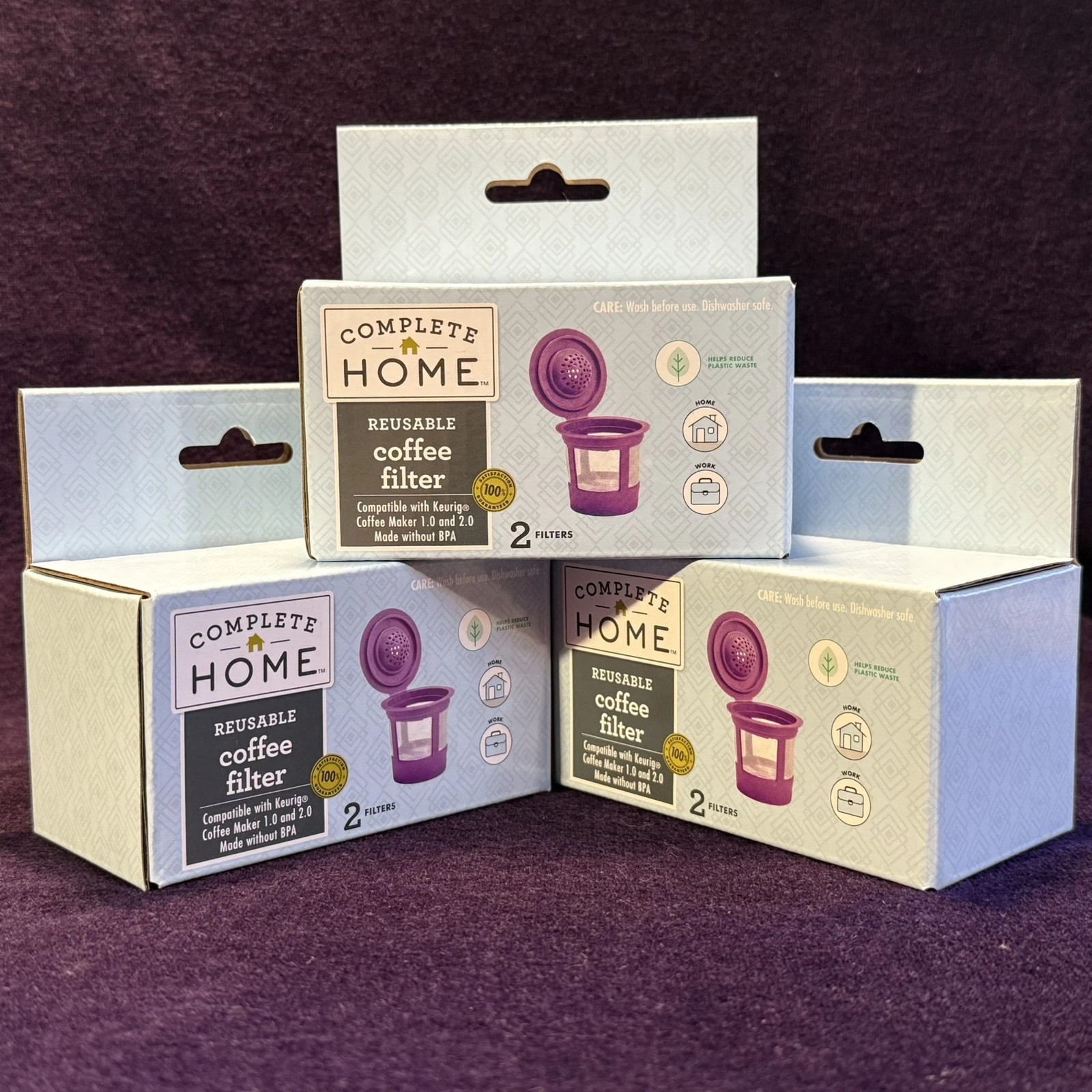 K-Cups Reusable Coffee Filters For KEURIG Coffee Makers 6x filters New