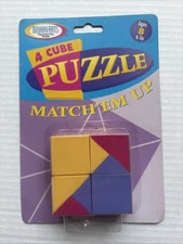 Binary Arts 4 Cube Kids Puzzle Toy Vintage Retire 1998 New