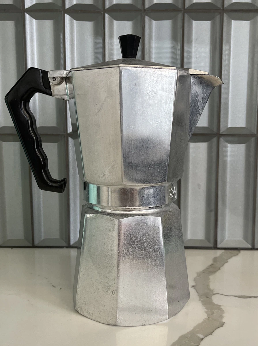 Vintage Bialetti Espresso Stove Top Aluminum Moka Pot Made in Italy Kitchen  & Dining Decor Coffee Pot Espresso Makers Collectable 